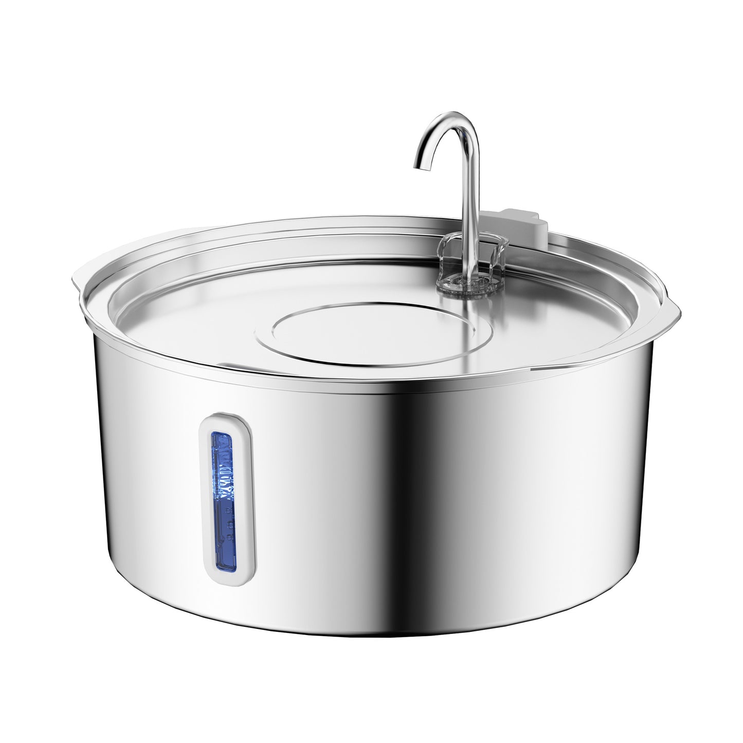 7L Pet Mouth Wet-proof Stainless Steel Large Capacity Floating Bowl