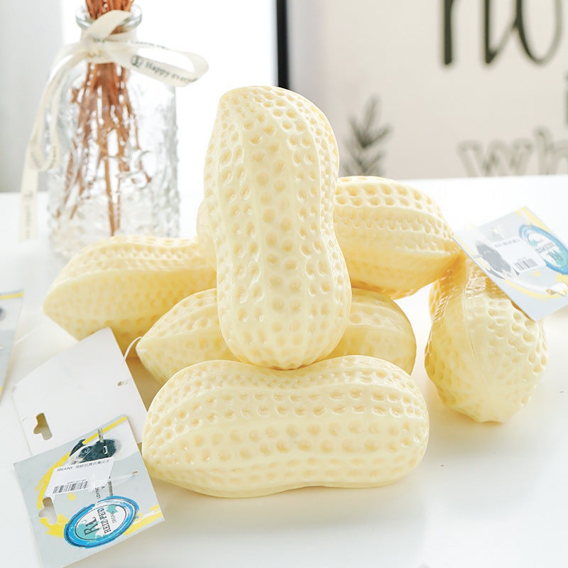 Durable Squeaky Peanut Chew Toy For Dogs