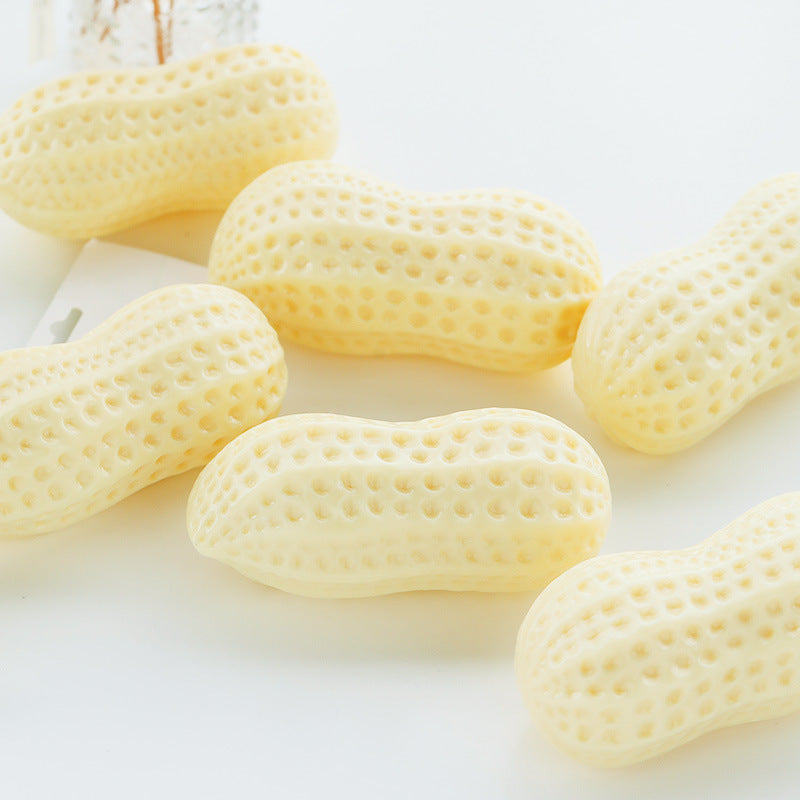 Durable Squeaky Peanut Chew Toy For Dogs