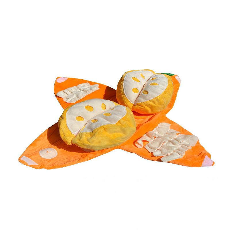 Orange Hide and Seek Plush Dog Toy
